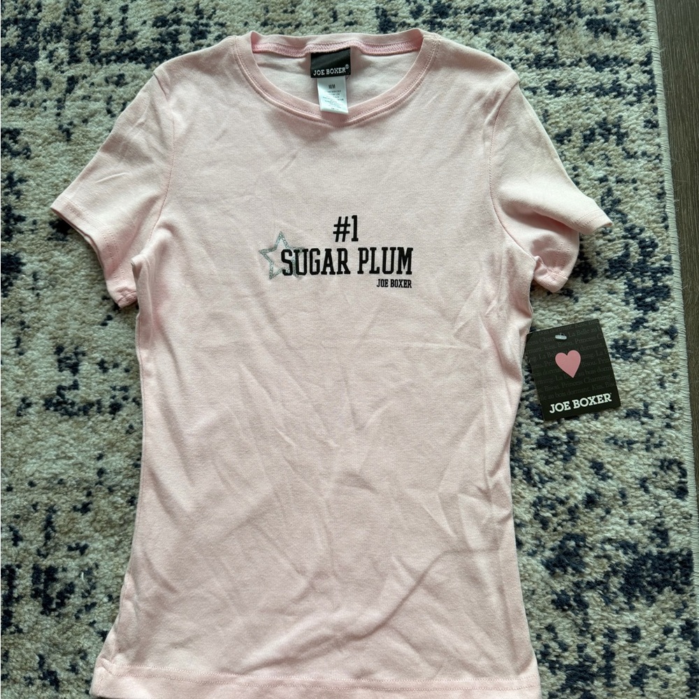 Vintage deadstock Joe Boxer Light Pink Graphic Tee with Brand Tag